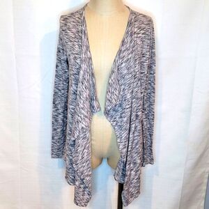 Knox Rose Gray Long Sleeve Open Cardigan Size Small